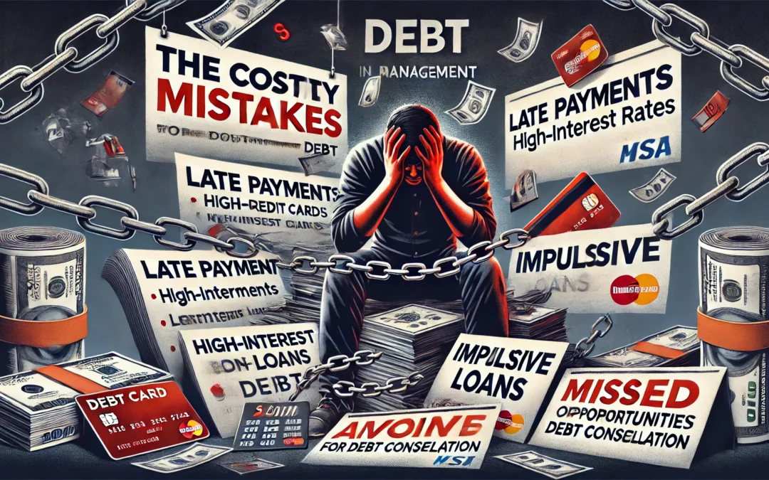 Les 6 Erreurs de Gestion de Dette Qui Vous Coûtent Cher